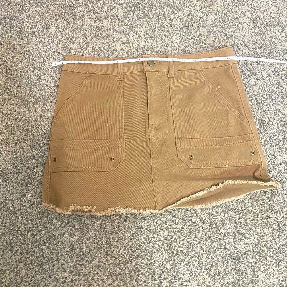 Tan Jean skirt size 7 to 9